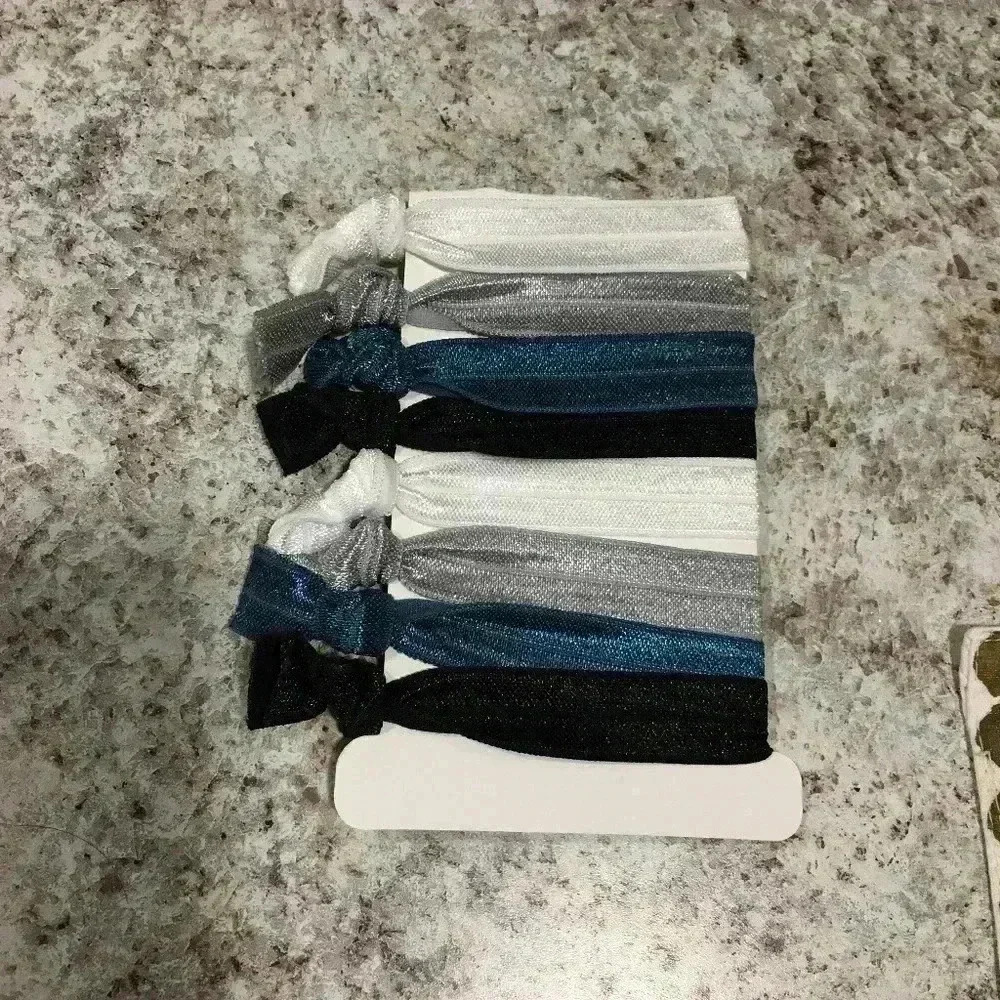 Metallic Tie Hair Elastics